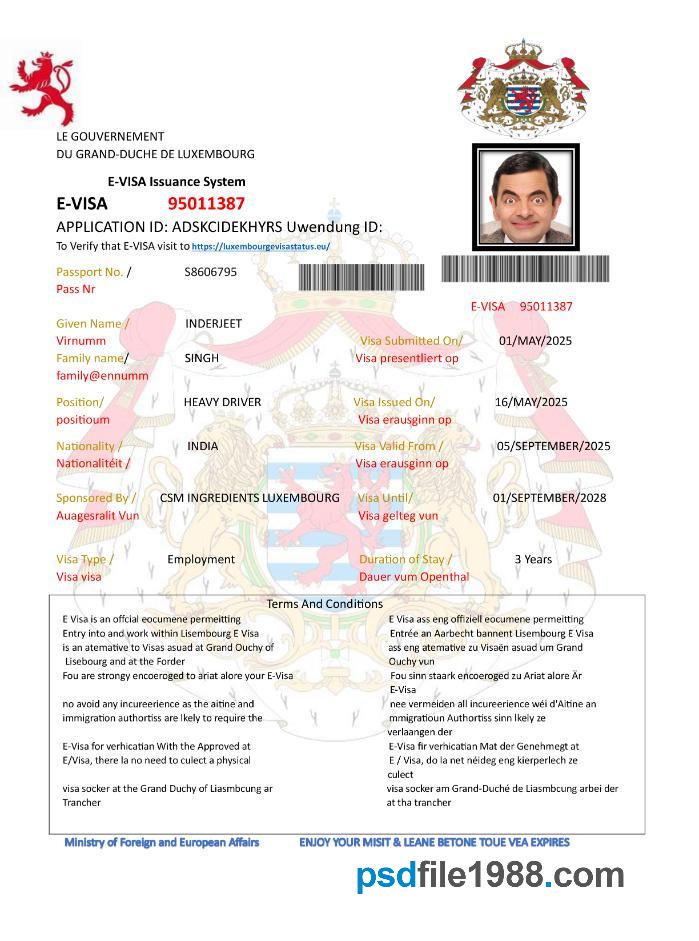 Luxembourg Work Permit